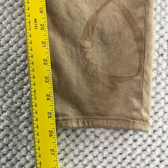 Lauren Ralph Lauren Jeans Women 16 Beige Denim High Rise Slim Straight Western - Picture 12 of 16